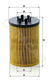 Масляный фильтр MANN HU715/5x