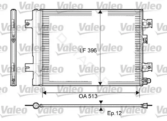 Радиатор кондиционера VALEO 814077