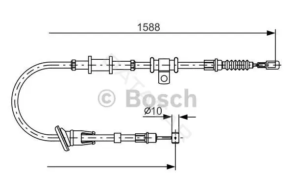 Трос ручника BOSCH 1987482245