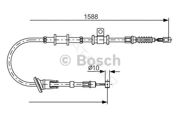 Трос ручника BOSCH 1987482246