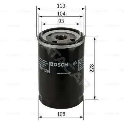 Масляный фильтр BOSCH F026407048