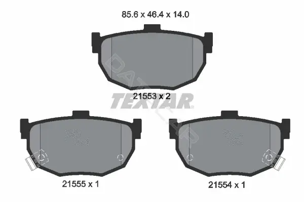 Тормозные колодки TEXTAR 2155301