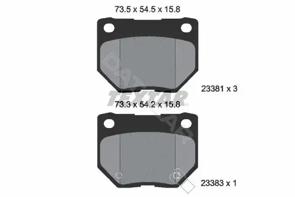 Тормозные колодки TEXTAR 2338102