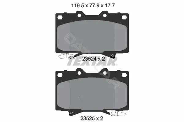 Тормозные колодки TEXTAR 2352402