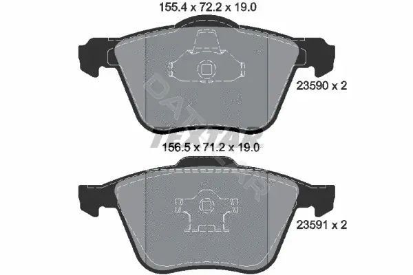 Тормозные колодки TEXTAR 2359001
