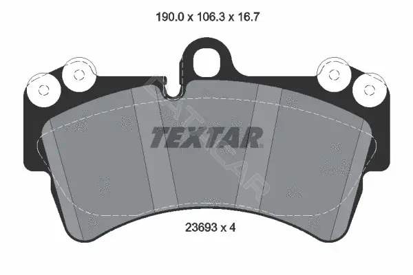 Тормозные колодки TEXTAR 2369302