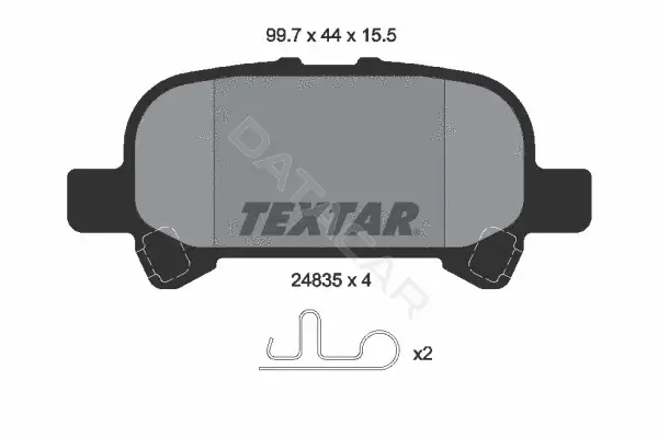 Тормозные колодки TEXTAR 2483501