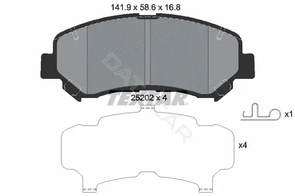 Тормозные колодки TEXTAR 2520201