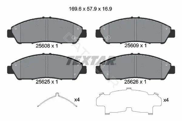 Тормозные колодки TEXTAR 2560801