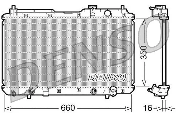 Радиатор охлаждения DENSO DRM40010