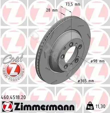 Тормозные диски ZIMMERMANN 460.4518.20