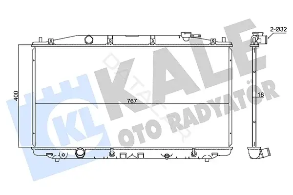 Радиатор охлаждения KALE OTO RADYATÖR 347595