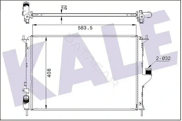 Радиатор охлаждения KALE OTO RADYATÖR 348685