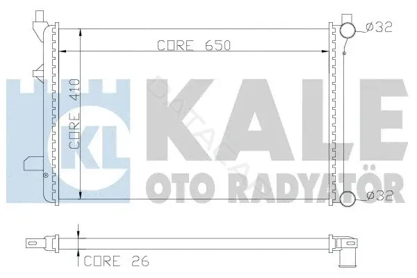 Радиатор охлаждения KALE OTO RADYATÖR 353300