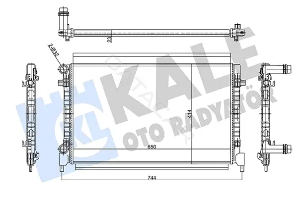 Радиатор охлаждения KALE OTO RADYATÖR 355680
