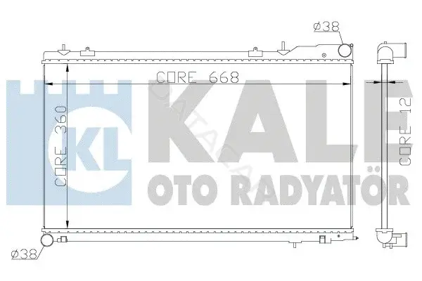 Радиатор охлаждения KALE OTO RADYATÖR 364900