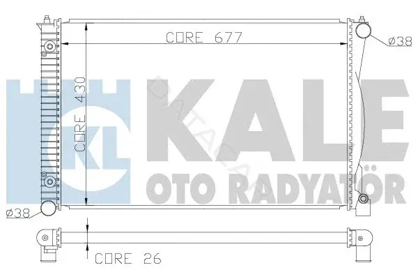 Радиатор охлаждения KALE OTO RADYATÖR 367500