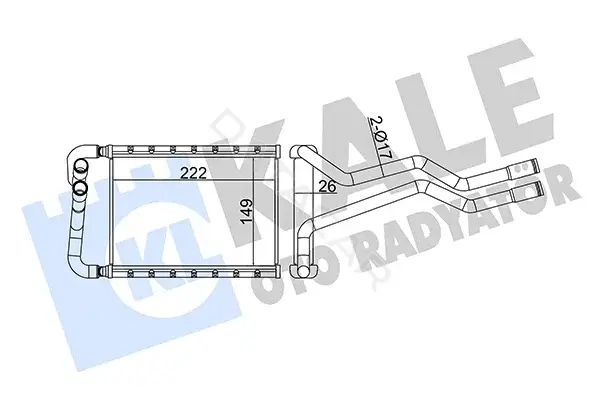 Радиатор печки KALE OTO RADYATÖR 358630