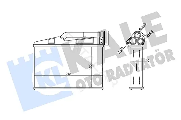 Радиатор печки KALE OTO RADYATÖR 360185