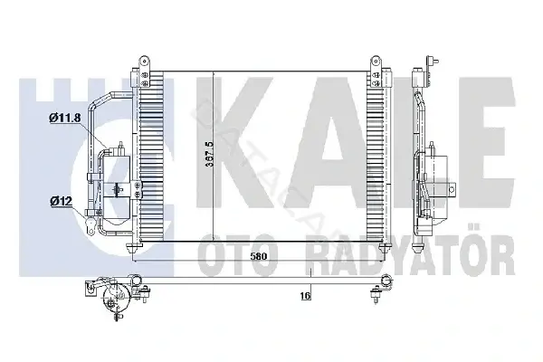 Радиатор кондиционера KALE OTO RADYATÖR 345195