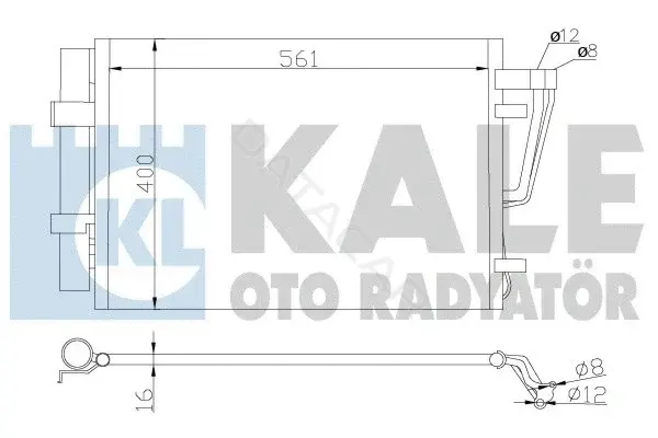 Радиатор кондиционера KALE OTO RADYATÖR 379200