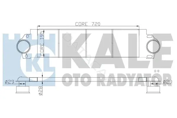 Интеркулер KALE OTO RADYATÖR 343100