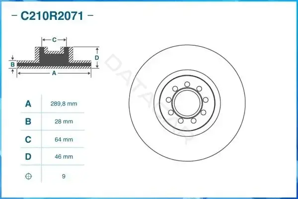 Тормозные диски CWORKS C210R2071
