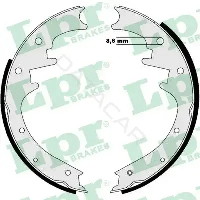 Барабанные колодки LPR/AP/RAL 07205