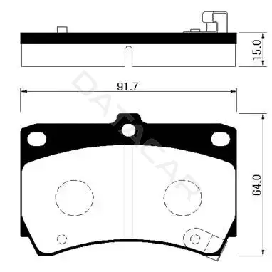 Тормозные колодки HSB GOLD HP1002