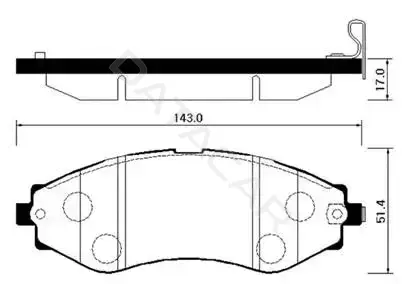 Тормозные колодки HSB GOLD HP2008