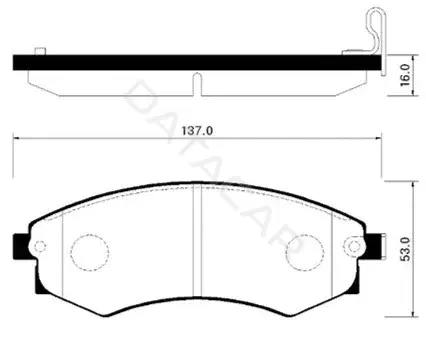 Тормозные колодки HSB GOLD HP0010