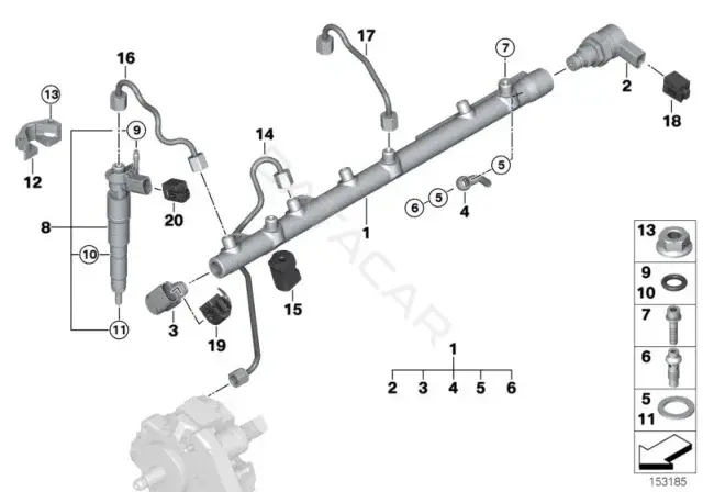 Шайба пламягасящая BMW 13532247156