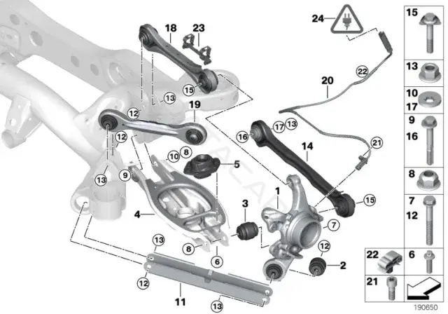 Болт подвески BMW 33326762875