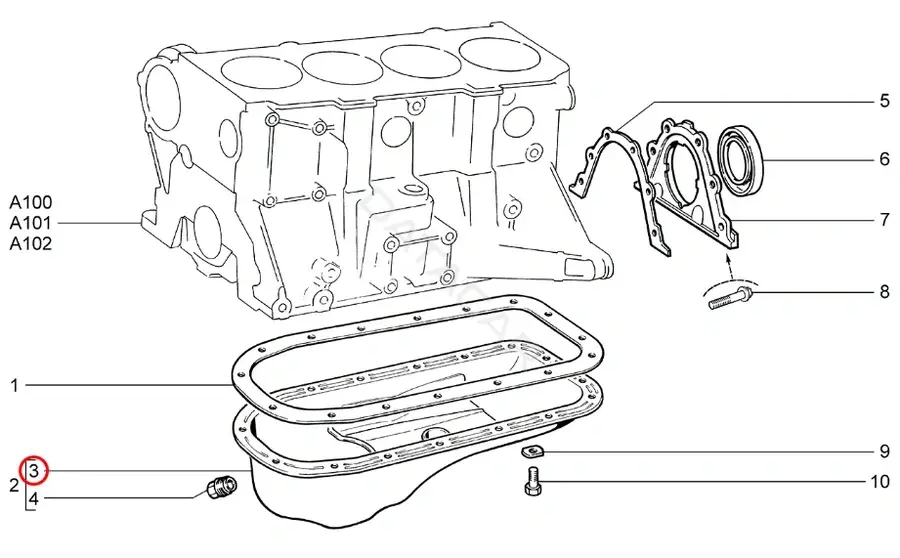 Масляный поддон LADA 21100-1009010-30