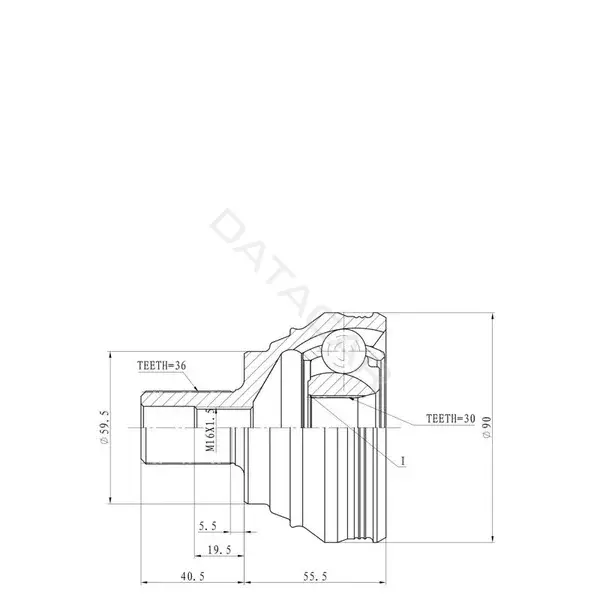 Шрус GANZ GIK04035