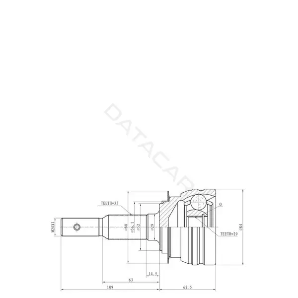 Шрус GANZ GIK04048