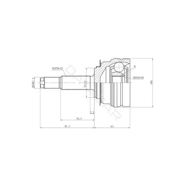 Шрус GANZ GIK04050