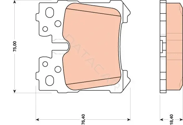 Тормозные колодки TRW GDB3475