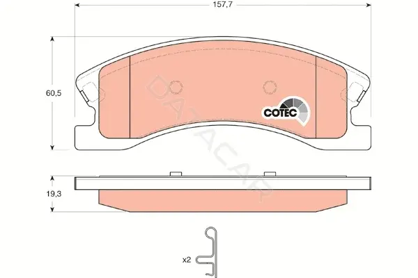 Тормозные колодки TRW GDB4133