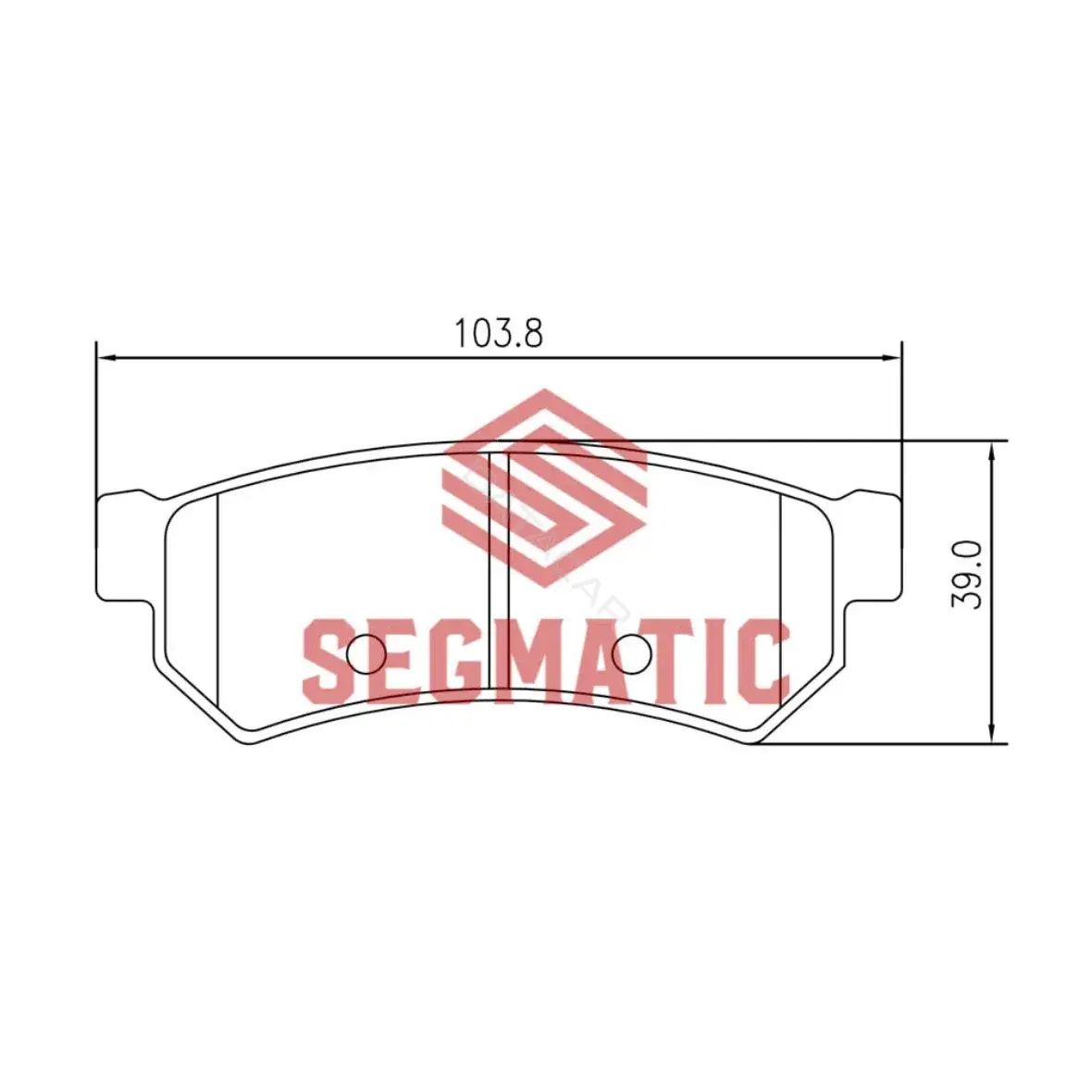 Тормозные колодки SEGMATIC SGBP2598
