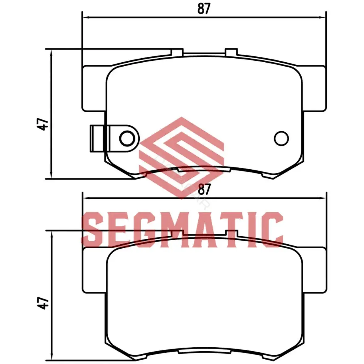 Тормозные колодки SEGMATIC SGBP2575