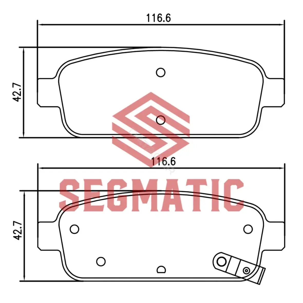 Тормозные колодки SEGMATIC SGBP2569
