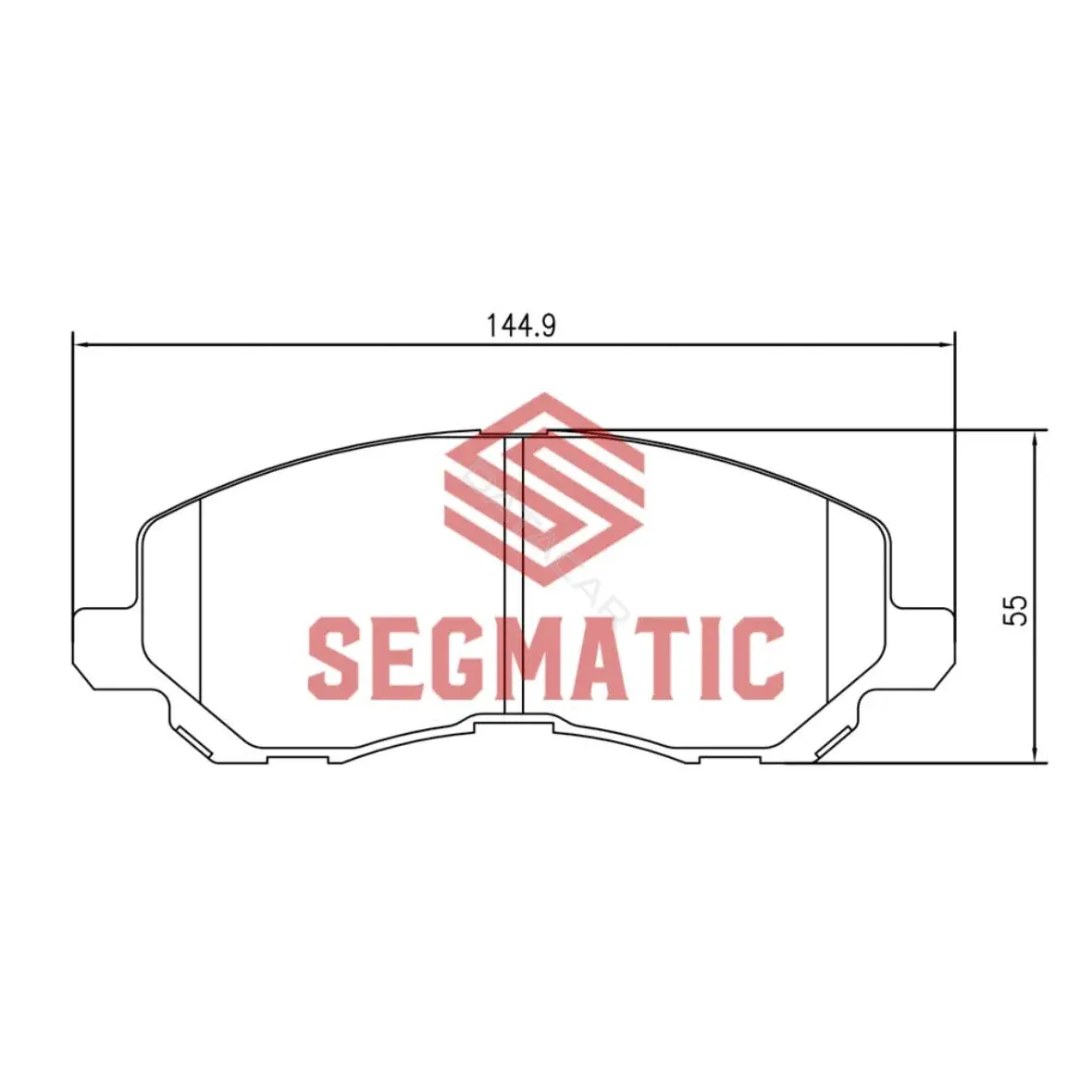 Тормозные колодки SEGMATIC SGBP2555