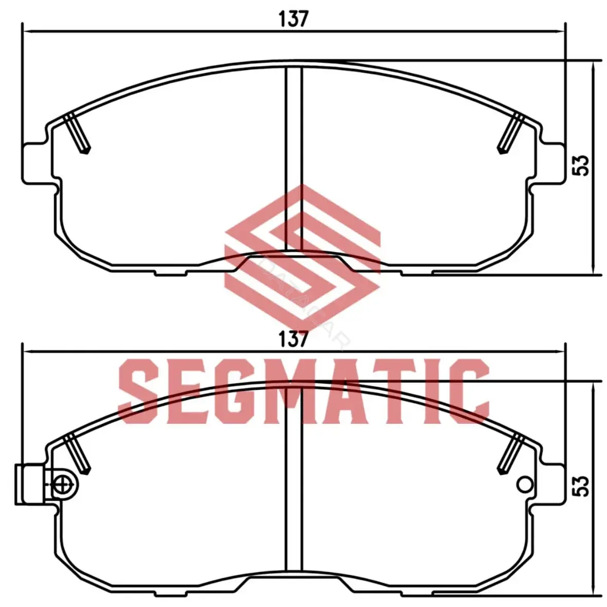 Тормозные колодки SEGMATIC SGBP2565