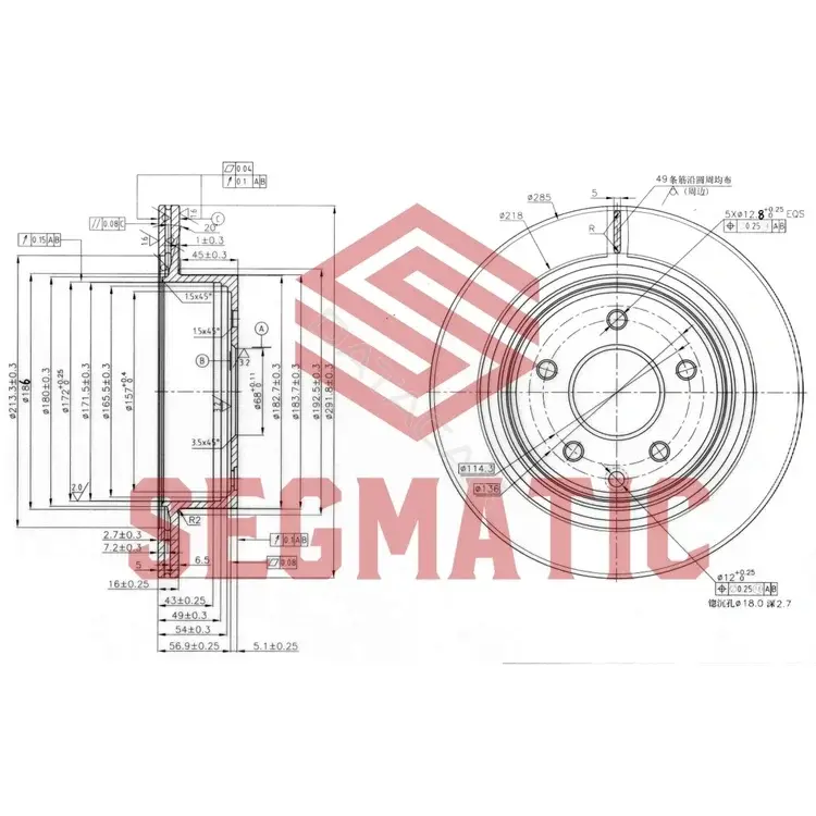 Тормозные диски SEGMATIC SBD30093183