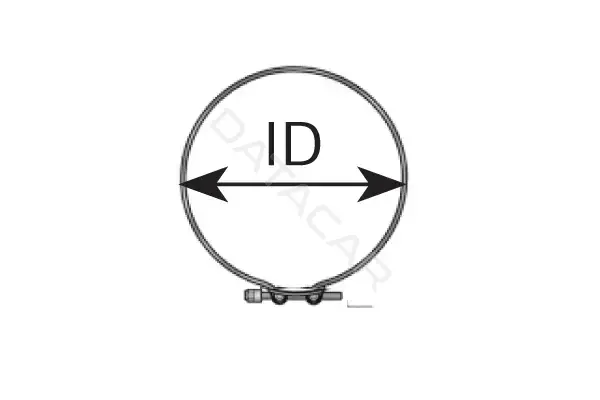 Хомут глушителя DINEX 99890
