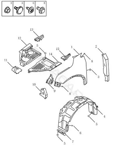 Накладка моторного отсека GEELY 5035051100