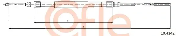 Трос ручника COFLE/TELCO 92.10.4142