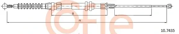 Трос ручника COFLE/TELCO 92.10.7435