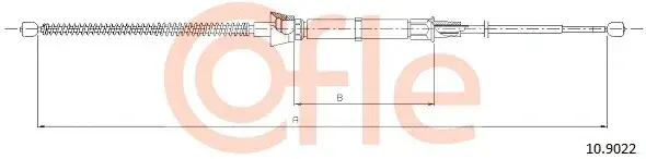 Трос ручника COFLE/TELCO 92.10.9022